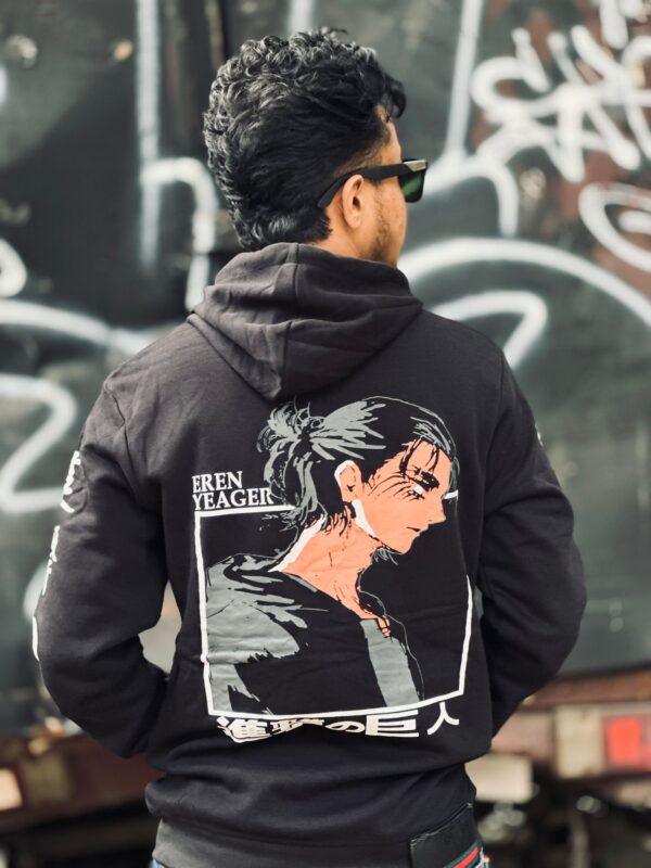 Premium Winter Hoodie Black - Image 5