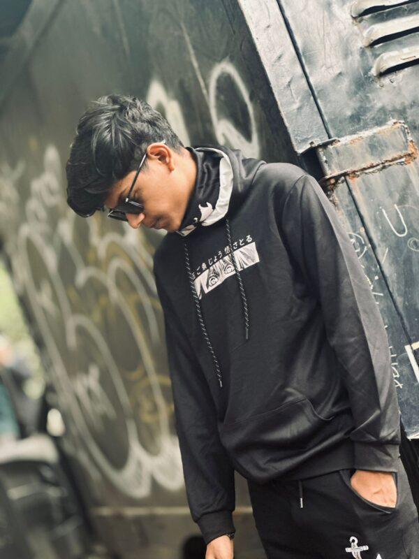 Premium Winter Hoodie Black - Image 2